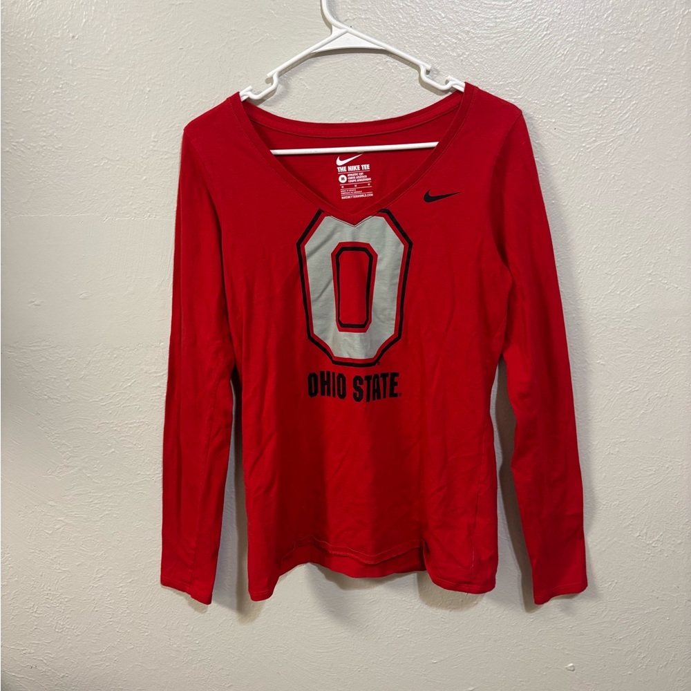 Nike women’s Red Ohio State Long Sleeve Shirt